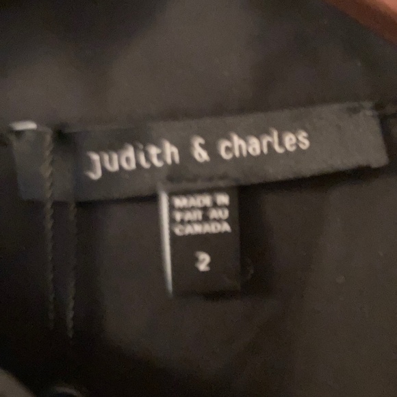 Lace Front Black Blouse size 2 - Picture 4 of 6